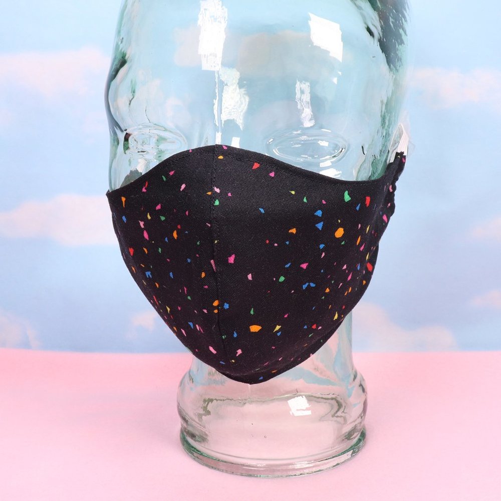 Confetti Party Face Mask Handmade Size L